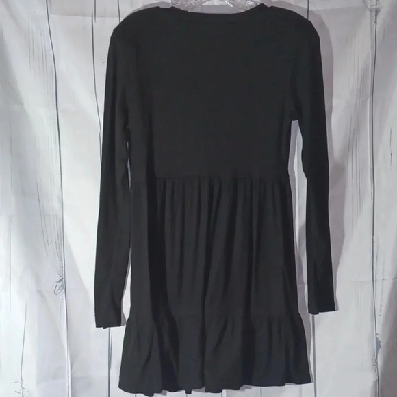 Lily Rose long sleeve ribbed black dress - Picture 6 of 7